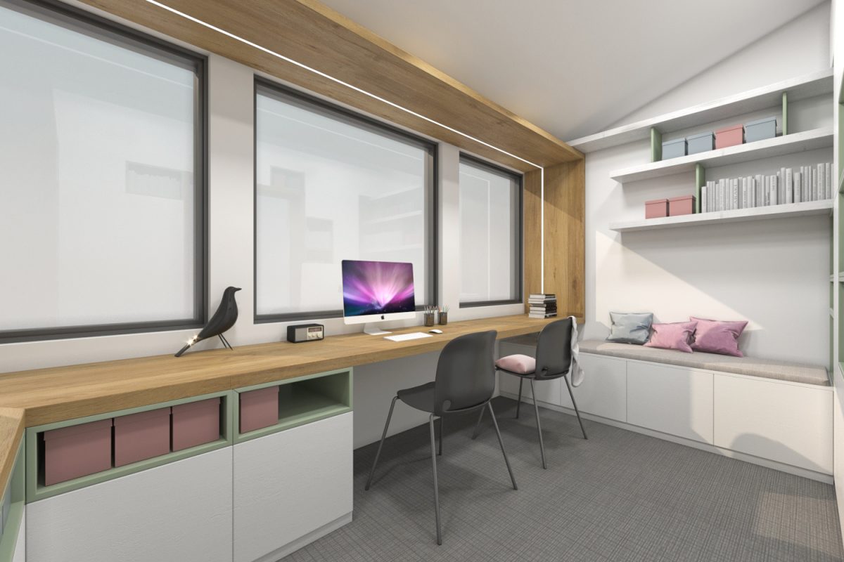 Office & Playroom Space in Private House Image 13