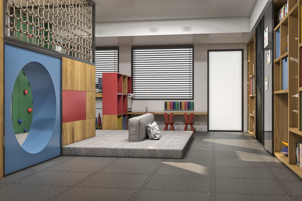 Office & Playroom Space in Private House Image 14